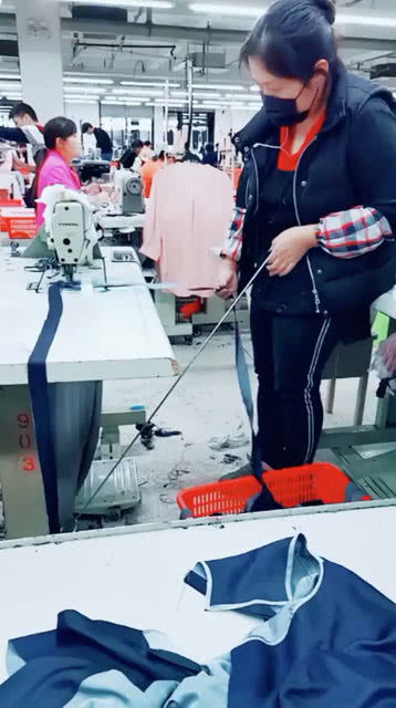 缝纫机服装加工